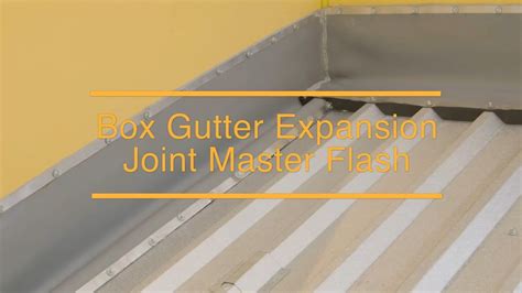 steel box gutter flashing|box gutter expansion joint master flash.